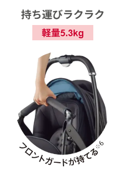 ラクーナクッションAGが軽量コンパクト
