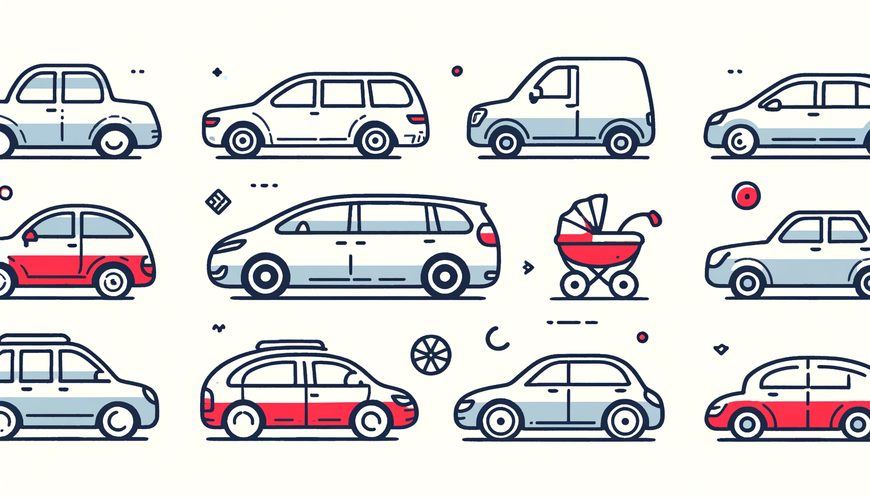 大人4人と子どもを乗せる5人乗りの車選び