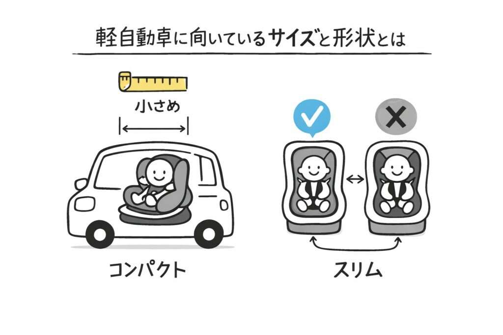 軽自動車に向いているサイズと形状