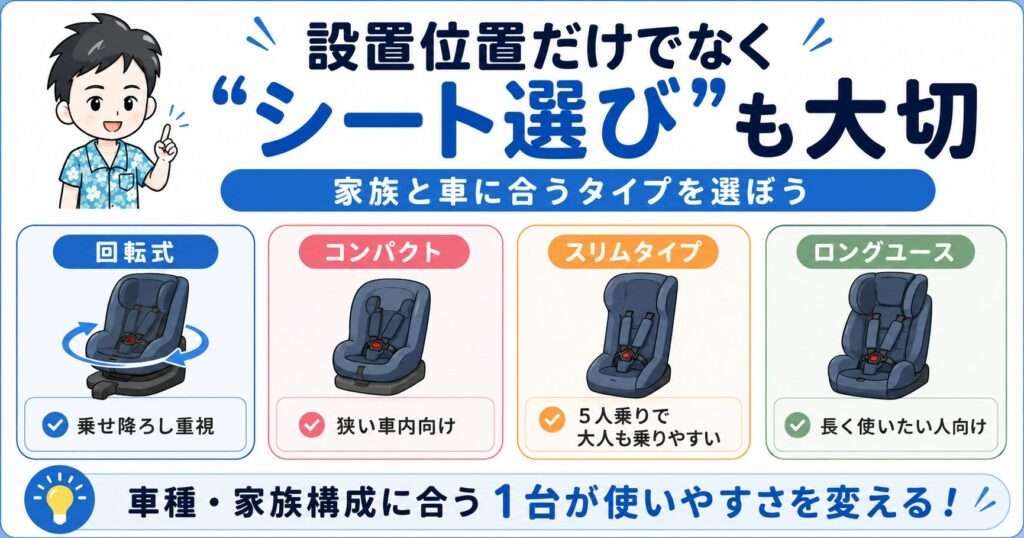 チャイルドシート選びも一緒に見直すと失敗しにくい